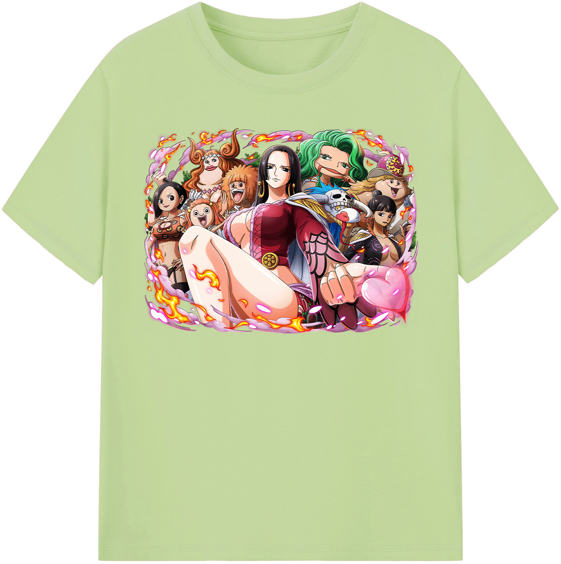 ワンピース ボア・ハンコック ONE PIECE Boa·Hancock 綿100％半袖Tシャツ（フロントプリント）